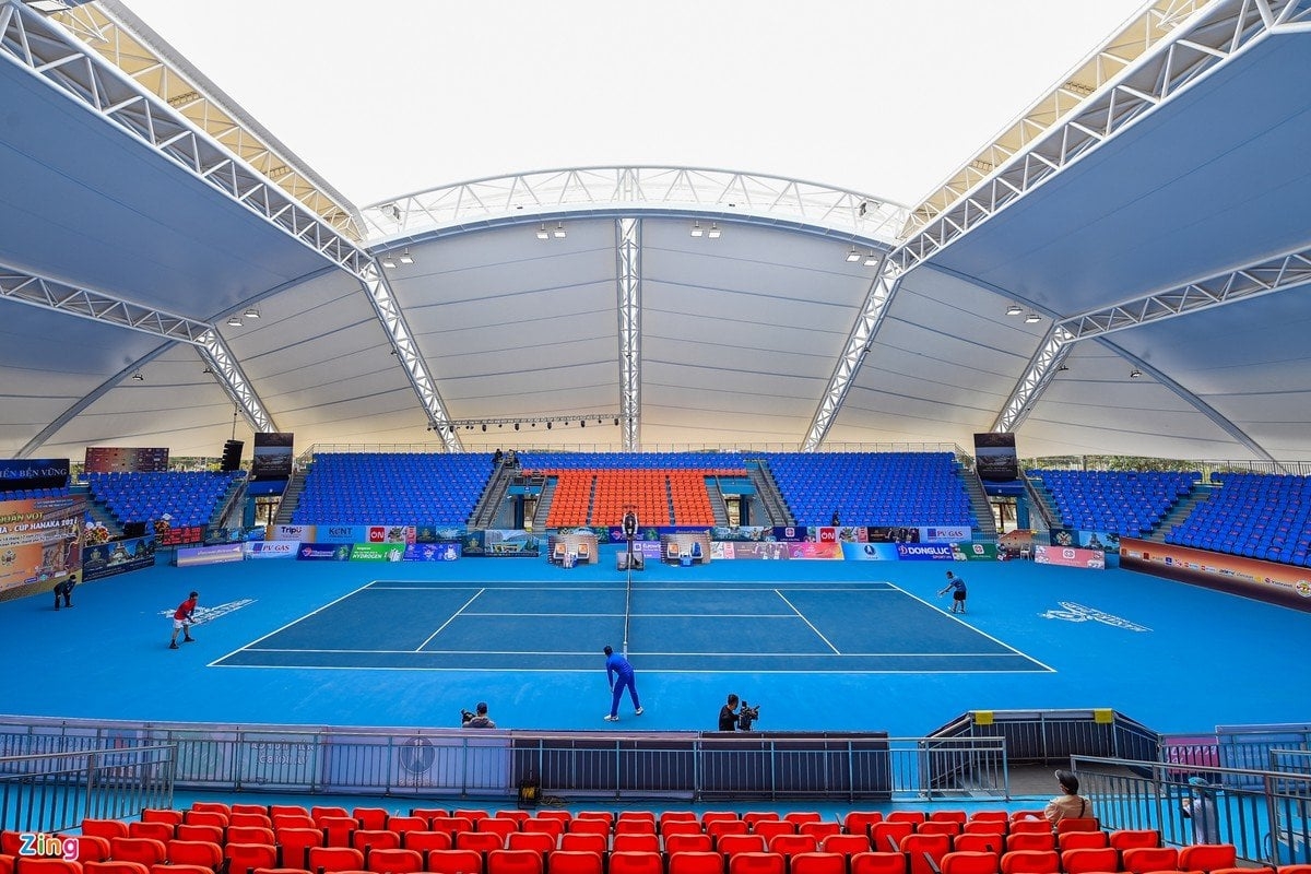 Cụm sân quần vợt hiện đại bậc nhất Đông Nam Á tại Bắc Ninh (Ảnh: Zing)