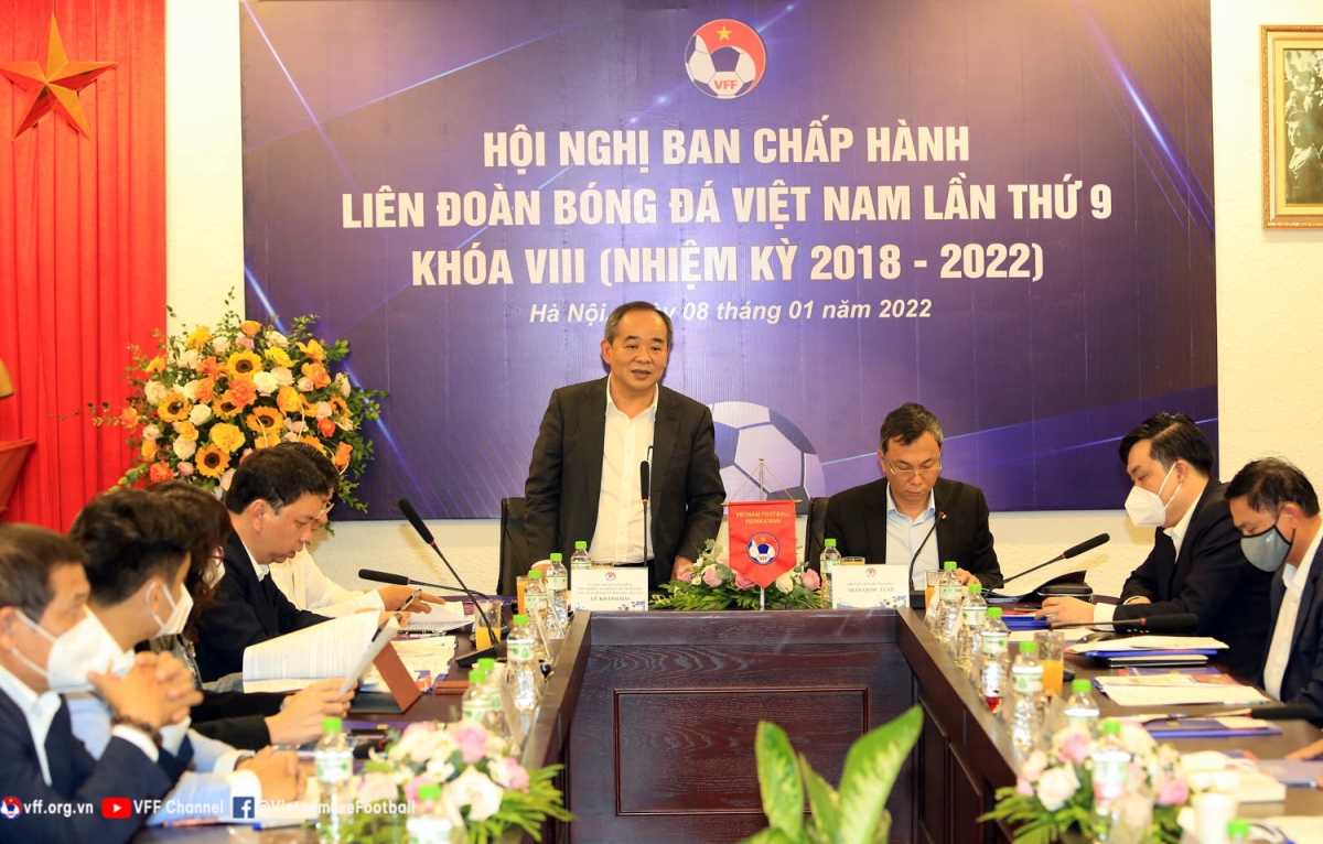 Chủ tịch LĐBĐVN Lê Khánh Hải phát biểu khai mạc hội nghị