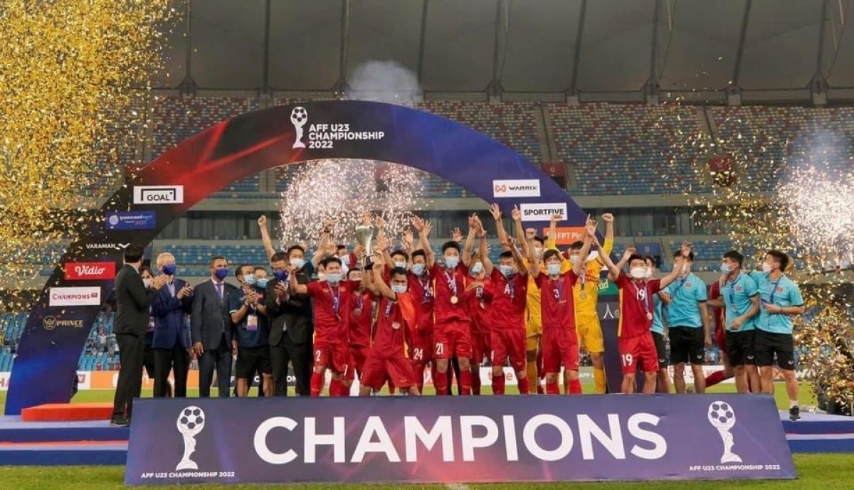 ĐT U23 Việt Nam vô địch giải U23 Đông Nam Á 2022.