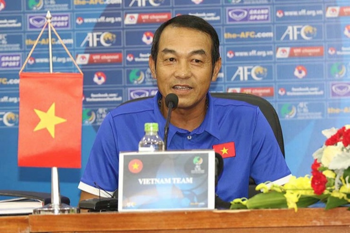 HLV Đinh Thế Nam: U23 Việt Nam đã có một trận đấu đầy nỗ lực. Ảnh: VFF