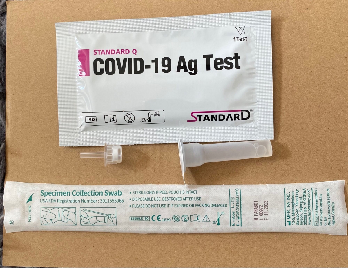 Loại kit test nhanh Covid-19 mà chị N.A đã mua