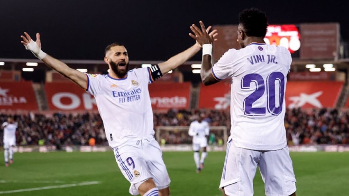 Bộ đôi Karim Benzema và Vinicius Junior góp phần quan trọng vào chiến thắng của Real (Ảnh: Internet)