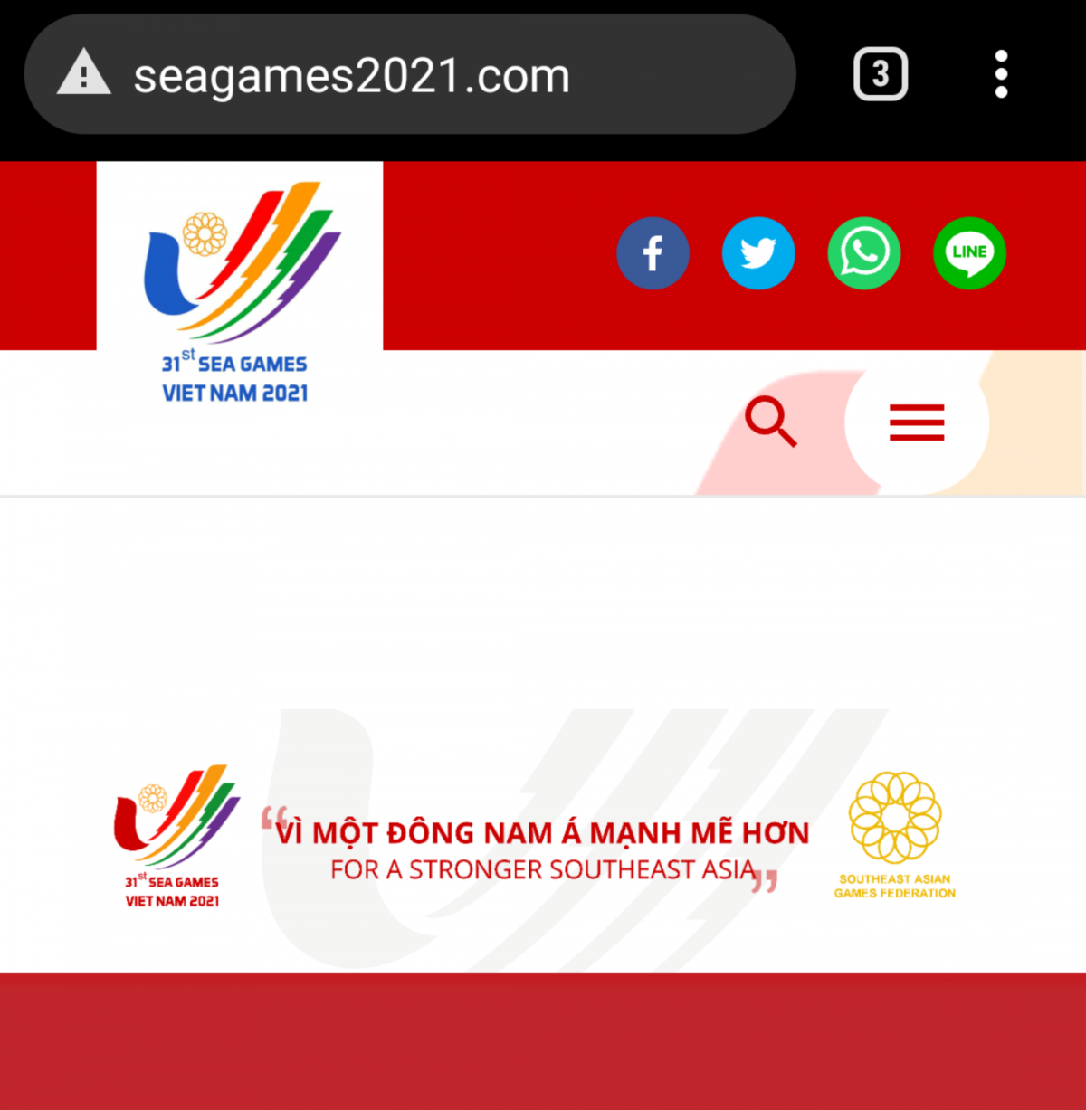 Hai Logo khác biệt ngay trên Trang chủ của giải đấu