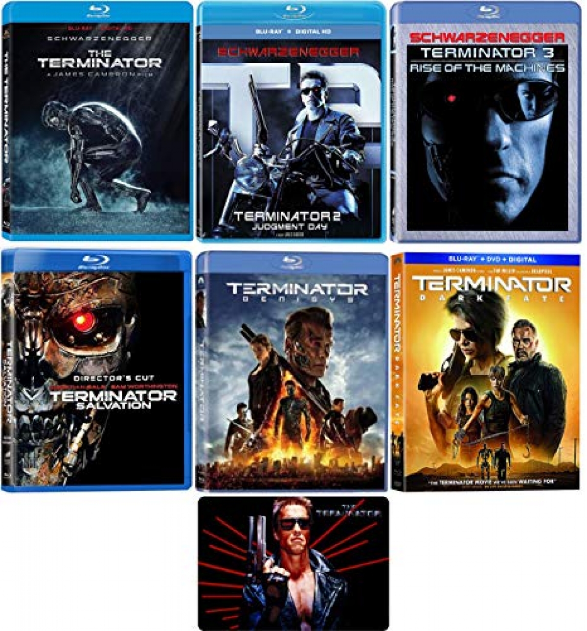 Các phần phim Terminator có sự tham gia của Arnold Schwarzenegger.