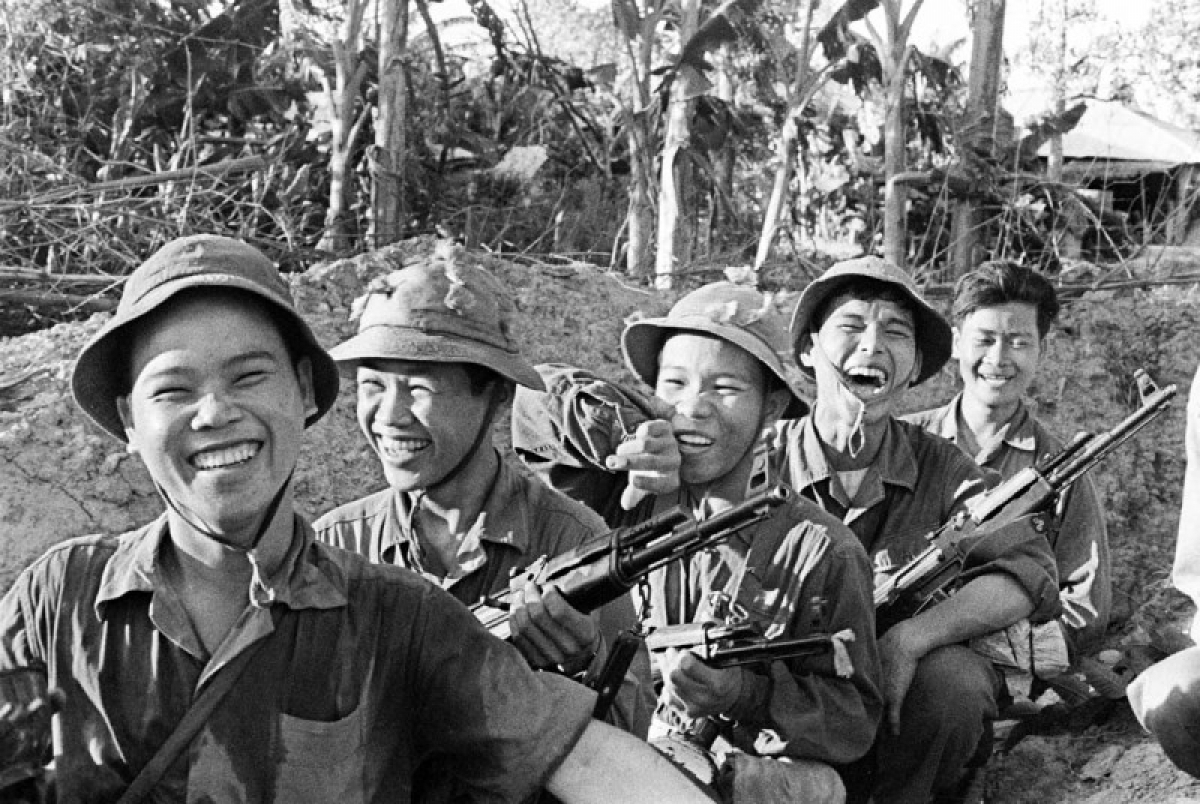 Nụ cười chiến thắng của các chiến sĩ ở Thành cổ Quảng Trị (Ảnh tư liệu)