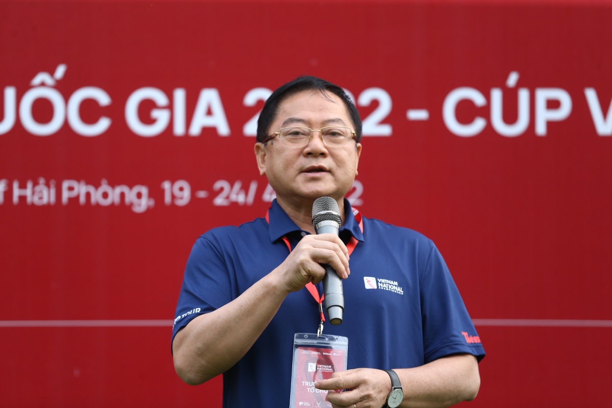 Ông Lê Xuân Sơn – TBT báo Tiền Phong, đồng Trưởng BTC Giải Vô địch Golf Quốc gia 2022 - Cúp VinFast