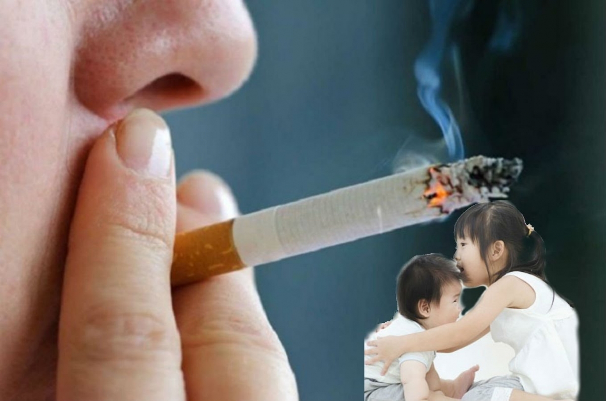 Tỷ lệ phơi nhiễm với khói thuốc lá ở nhà của trẻ em là gần 50%.