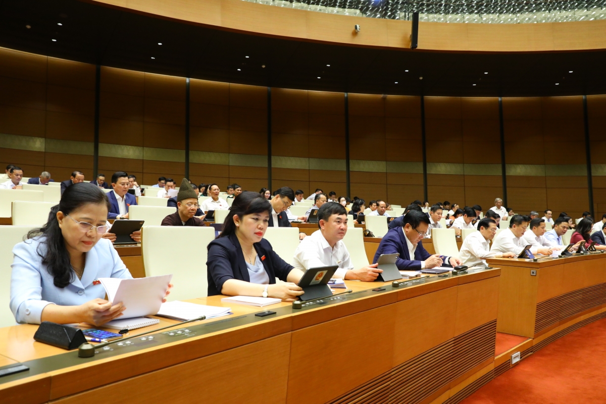 Các đại biểu tại kỳ họp thứ 3 Quốc hội khóa XV Ảnh: quochoi.vn