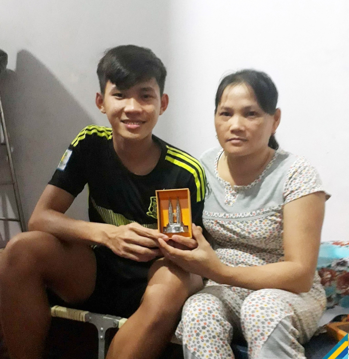 Phạm Thanh Bảo và mẹ Nguyễn Thị Thủy