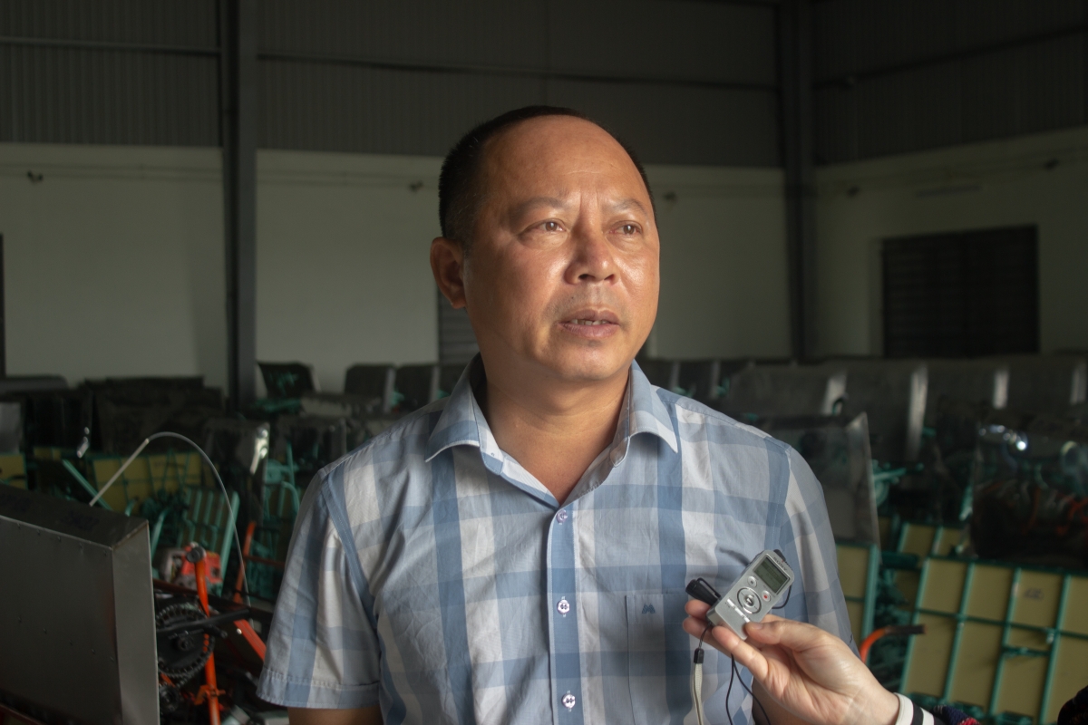 Anh  Trần Đại Nghĩa - "chủ nhân" chiếc máy cấy không động cơ đầu tiên tại việt Nam - góp phần giải phóng sức lao động cho nông dân