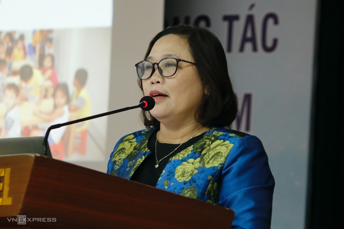 Bà Vũ Thị Kim Hoa - Phó Cục trưởng Cục trẻ em - Bộ Lao động - Thương binh và Xã hội