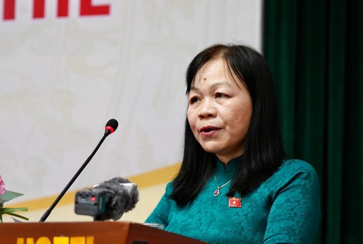 Bà Nguyễn Thị Mai Hoa - Phó Chủ nhiệm Ủy ban Văn hóa - Giáo dục của Quốc hội