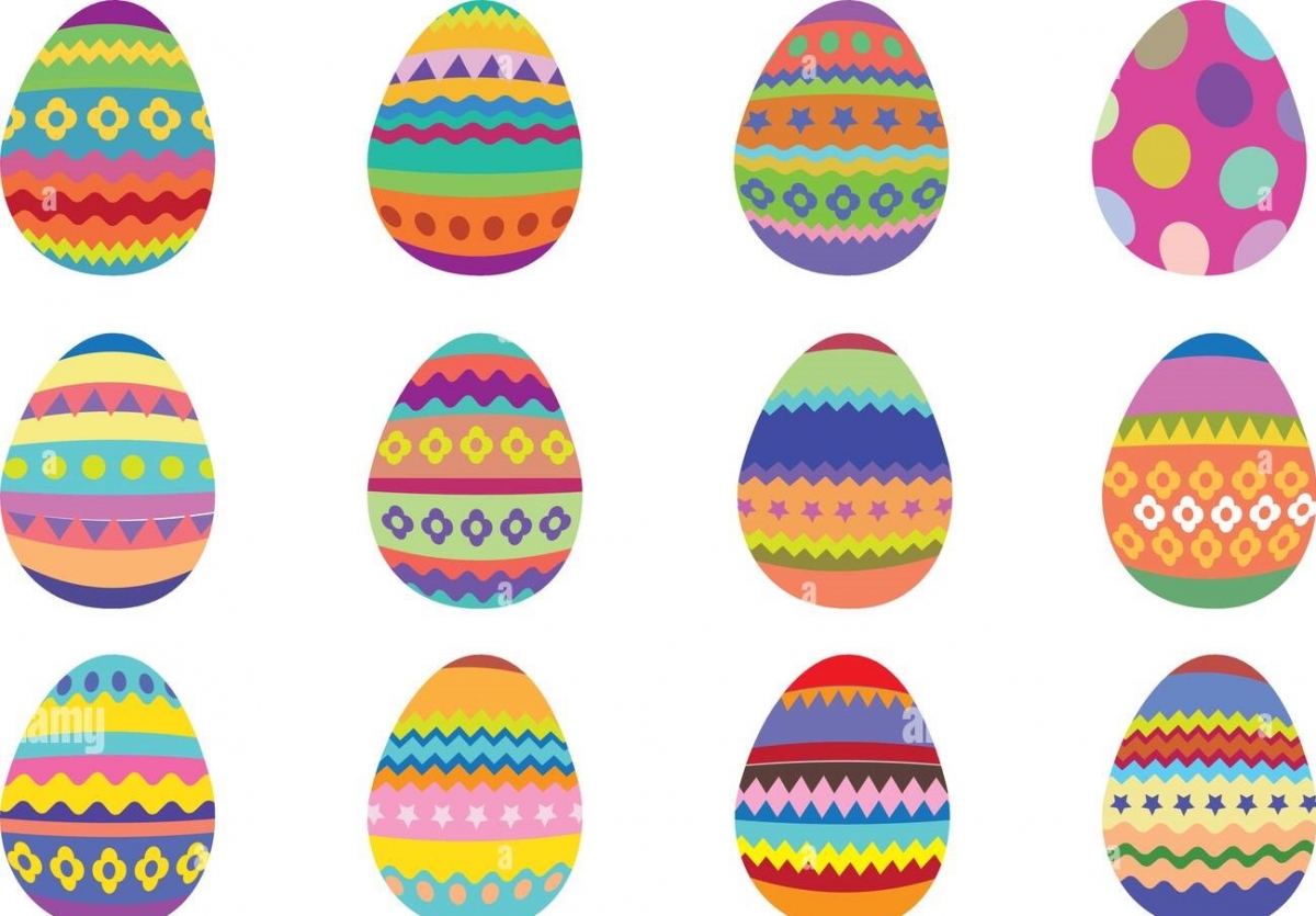 Trứng Phục Sinh (Easter Eggs) thường theo một bộ có 12 quả)