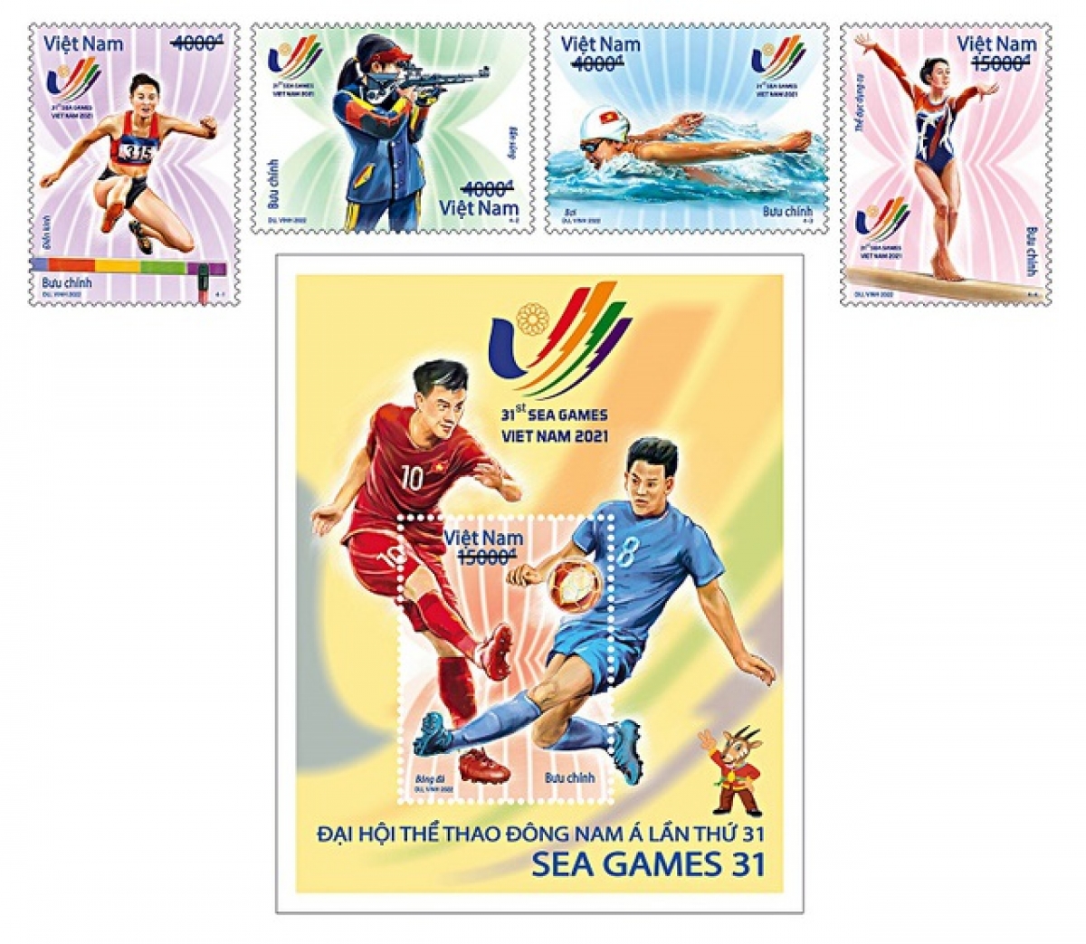 Bộ tem “Đại hội Thể thao Đông Nam Á lần thứ 31 - SEA Games 31”.