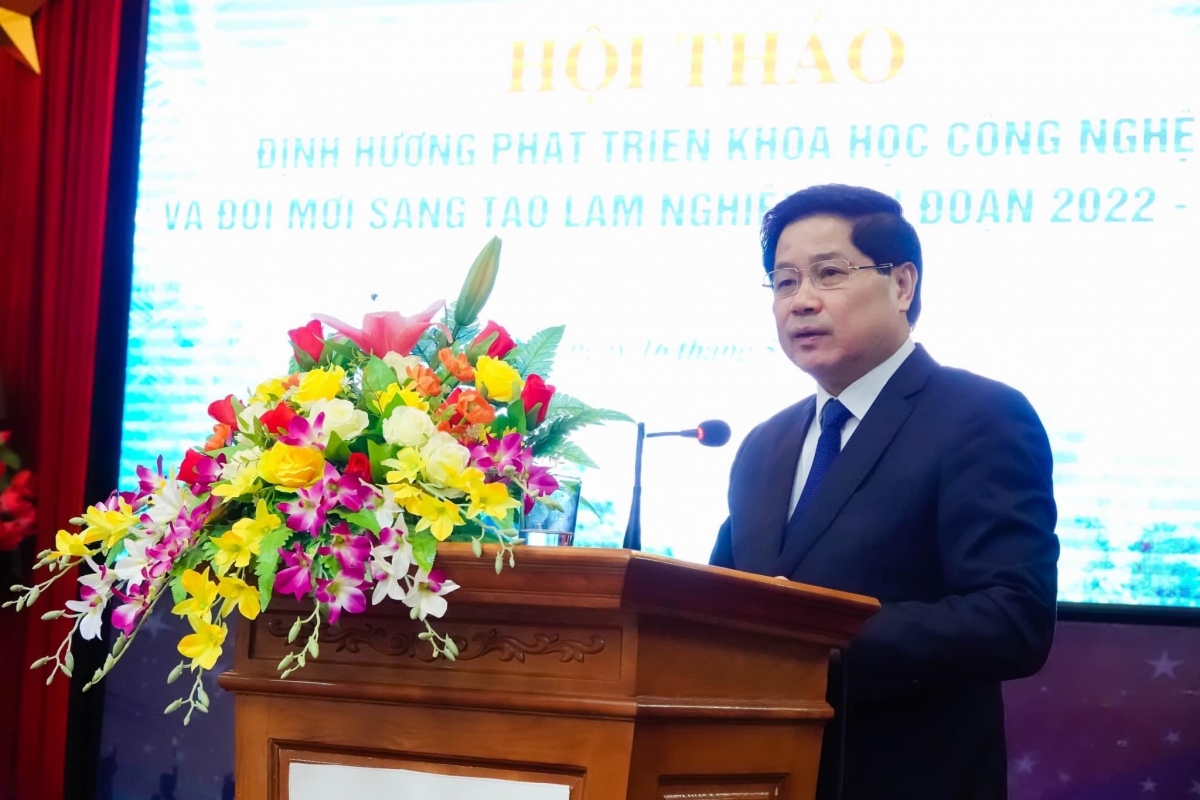 PGS.TS Lê Quốc Doanh - Thứ trưởng Bộ NN&amp;PTNT phát biểu tại Hội thảo 