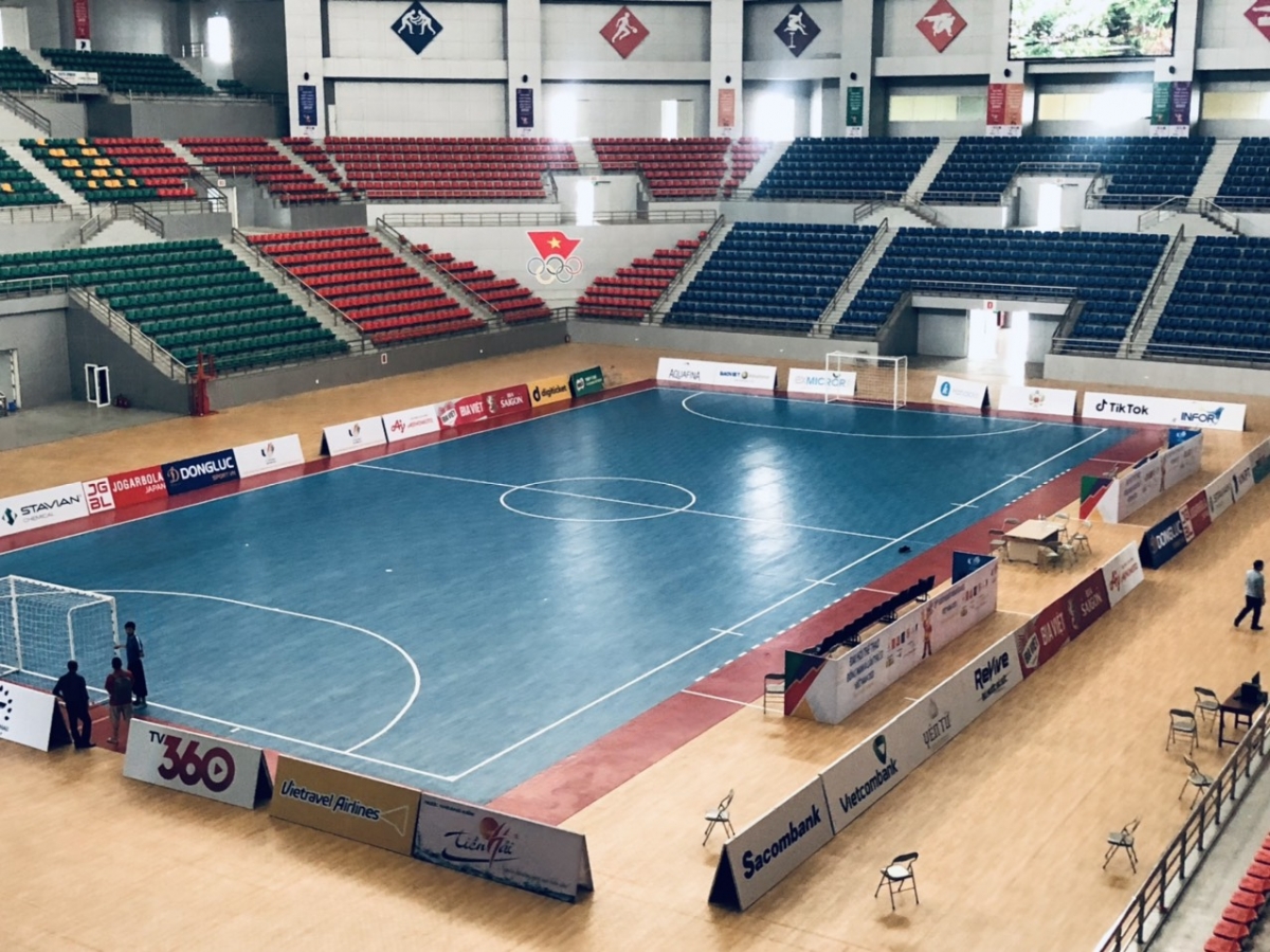 Nhà thi đấu tỉnh Hà Nam, nơi diễn ra môn futsal trong khuôn khổ SEA Games 31