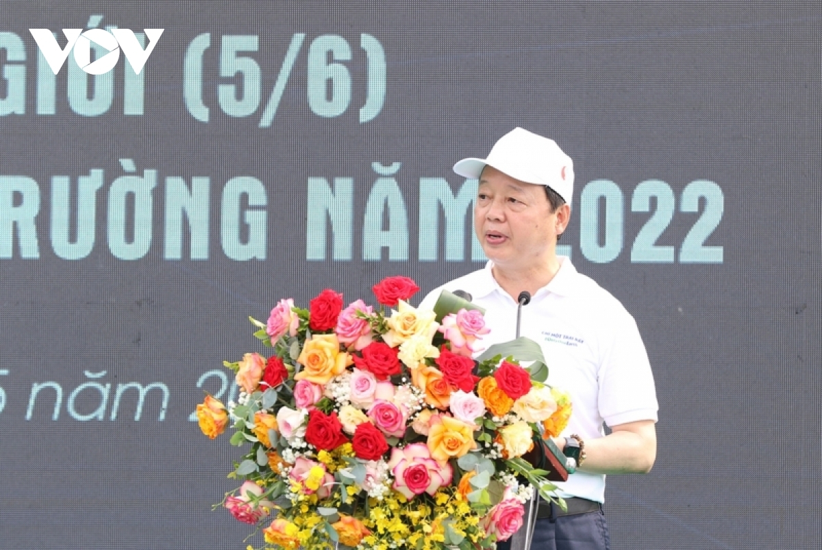 Bộ trưởng Trần Hồng Hà tại Lễ phát động Quốc gia Ngày môi trường thế giới