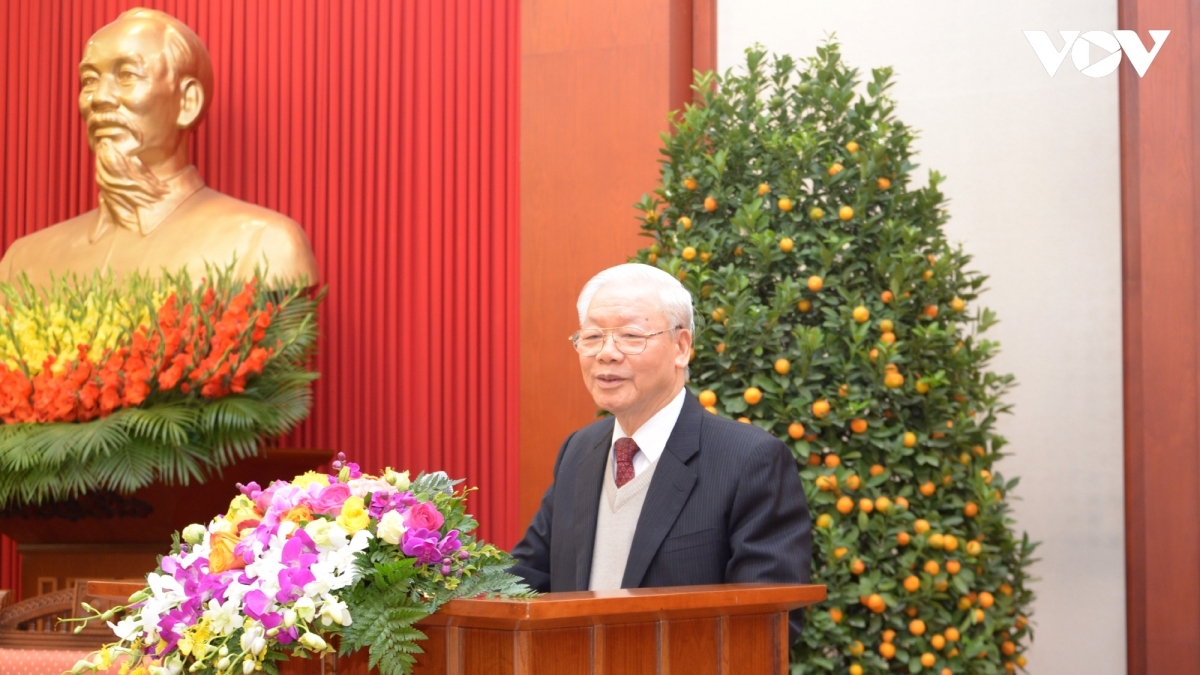 Tổng Bí thư gặp mặt đại biểu về dự Đại hội VI Hội Người cao tuổi Việt Nam