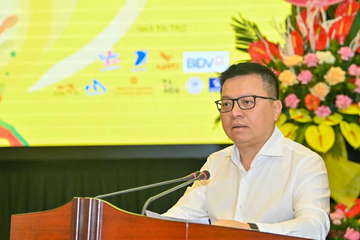 Ông Lê Quốc Minh, TBT báo Nhân Dân, Trưởng Ban Chỉ đạo Giải bóng bàn VĐQG báo Nhân Dân 