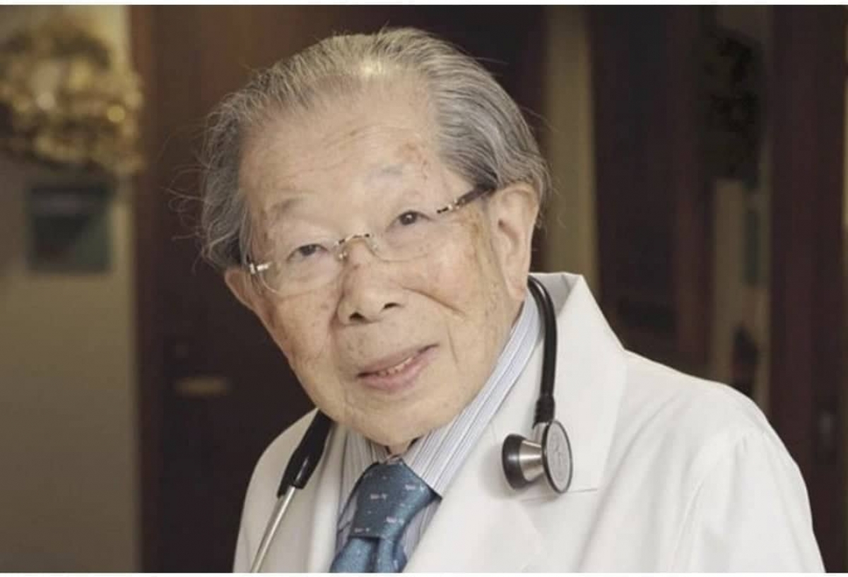 Bác sĩ Shigeaki Hinohara sống thọ tới 105 tuổi và làm việc tới lúc sắp qua đời vài tháng.