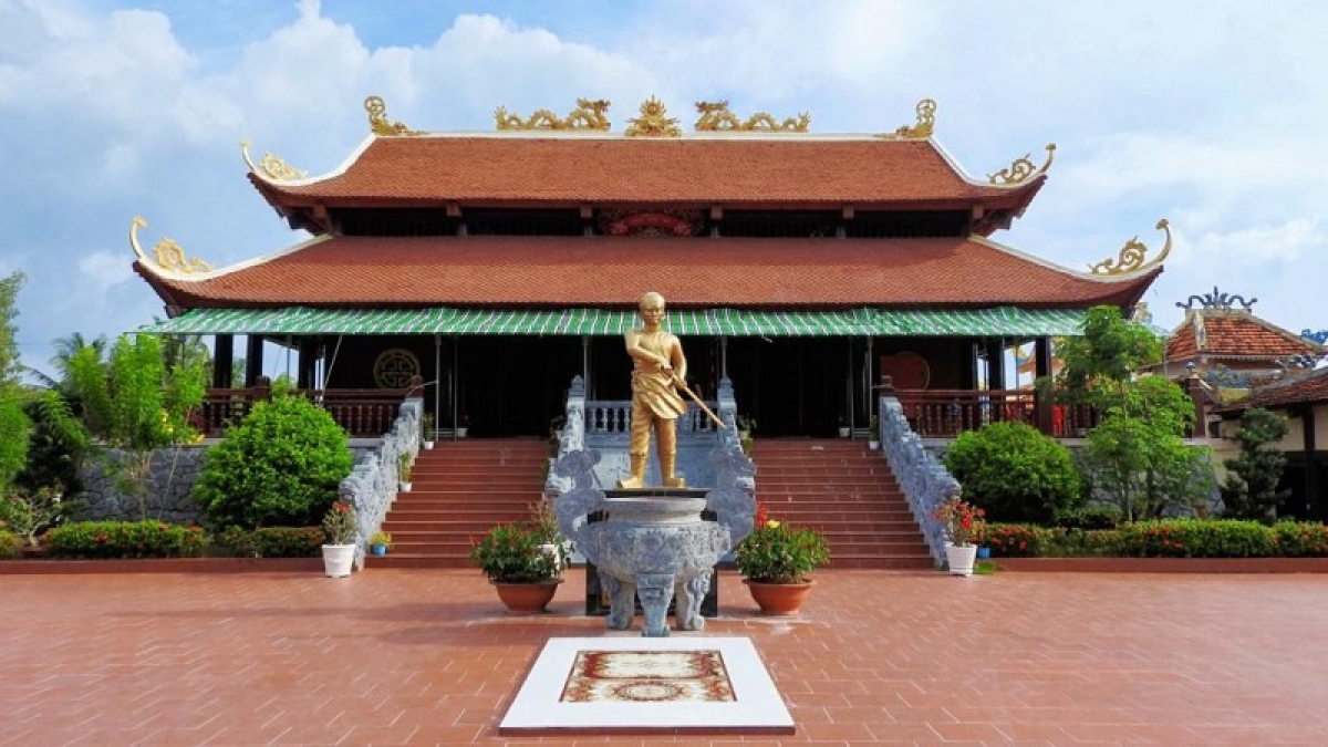 Đền thờ anh hùng dân tộc Nguyễn Trung Trực tại Phú Quốc - Kiên Giang. Ảnh: Internet