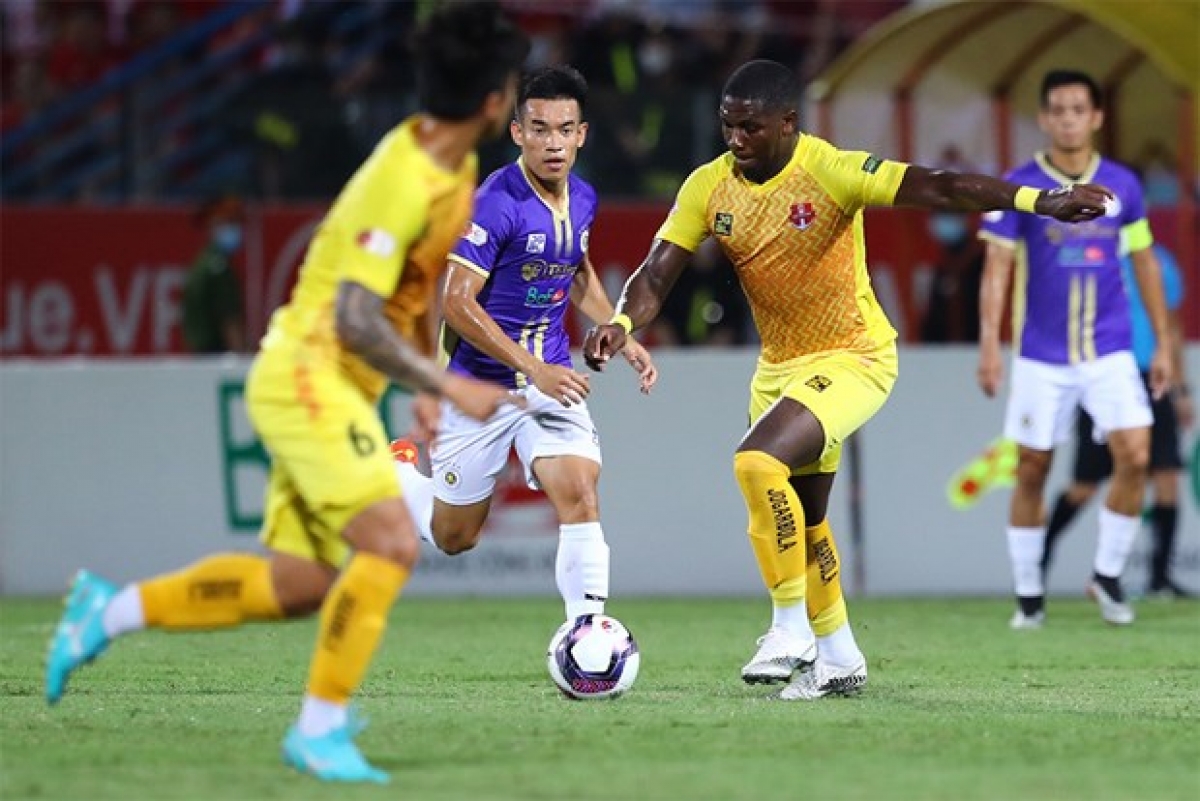 CLB Hải Phòng có trận thua 1-2 trước Hà Nội FC ở vòng 6 V.League 2022
