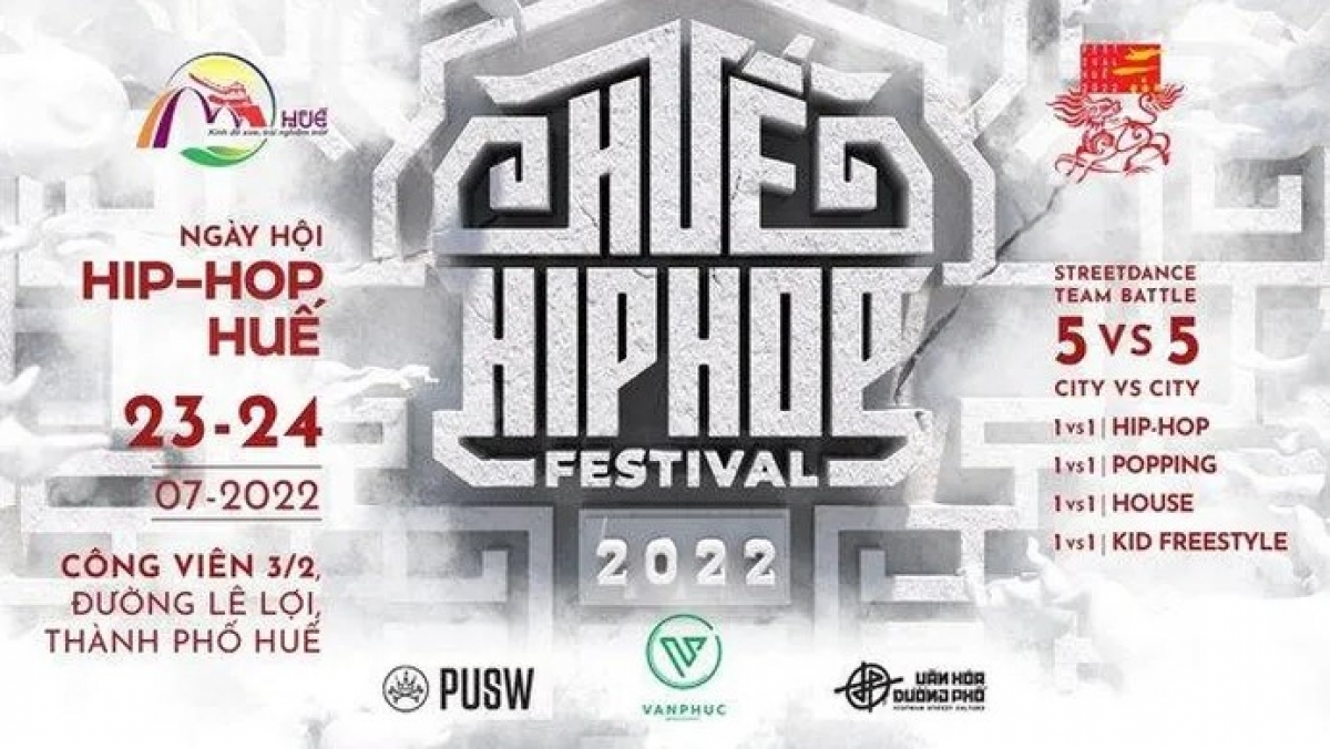 Ngày hội Hiphop Huế 2022 sẽ diễn ra cuối tháng 7 với nhiều hoạt động liên tục