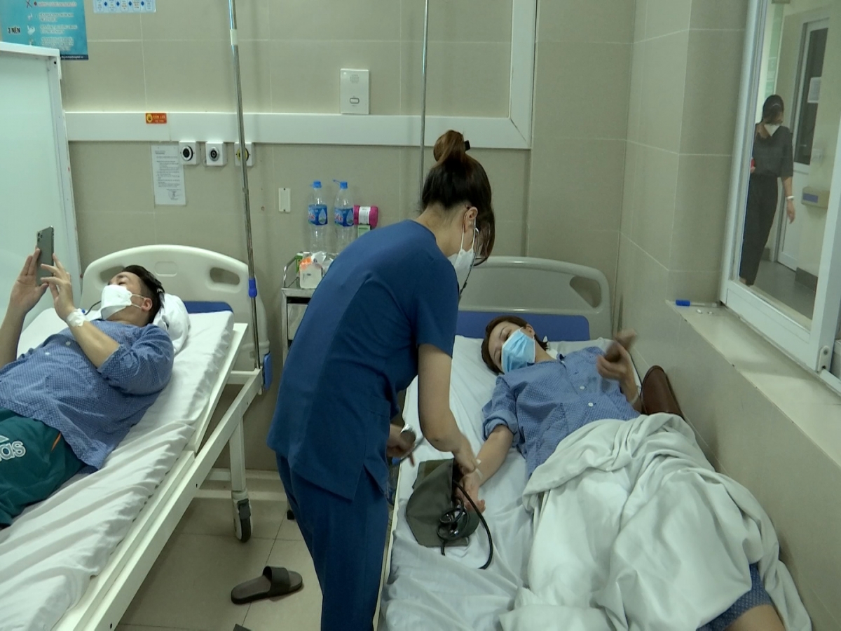 Bệnh nhân cúm A điều trị tại Bệnh viện Thanh Nhàn (Hà Nội)