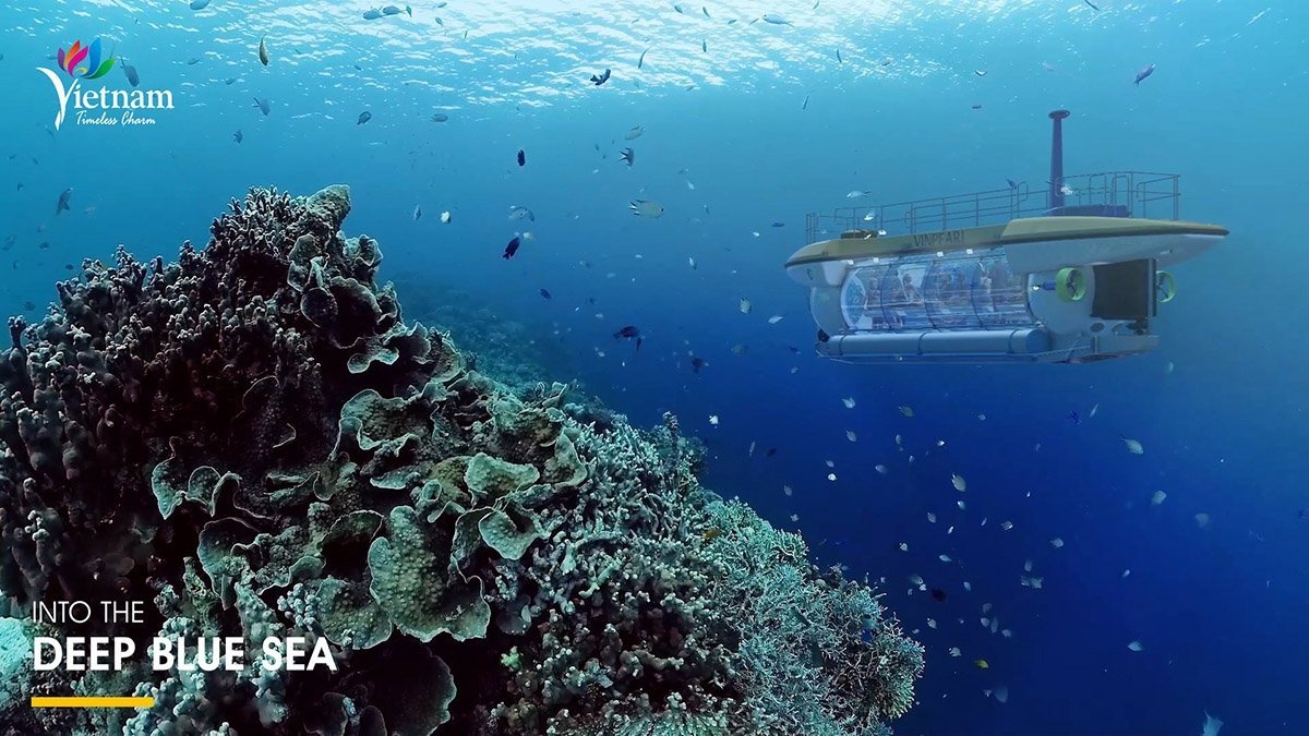 Lặn ngắm biển xanh cùng tàu ngầm du lịch Vinpearl tại Nha Trang
