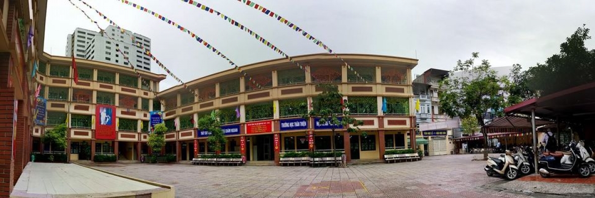 Quang cảnh trường Tiểu học Trưng Trắc- quận Hai Bà Trưng