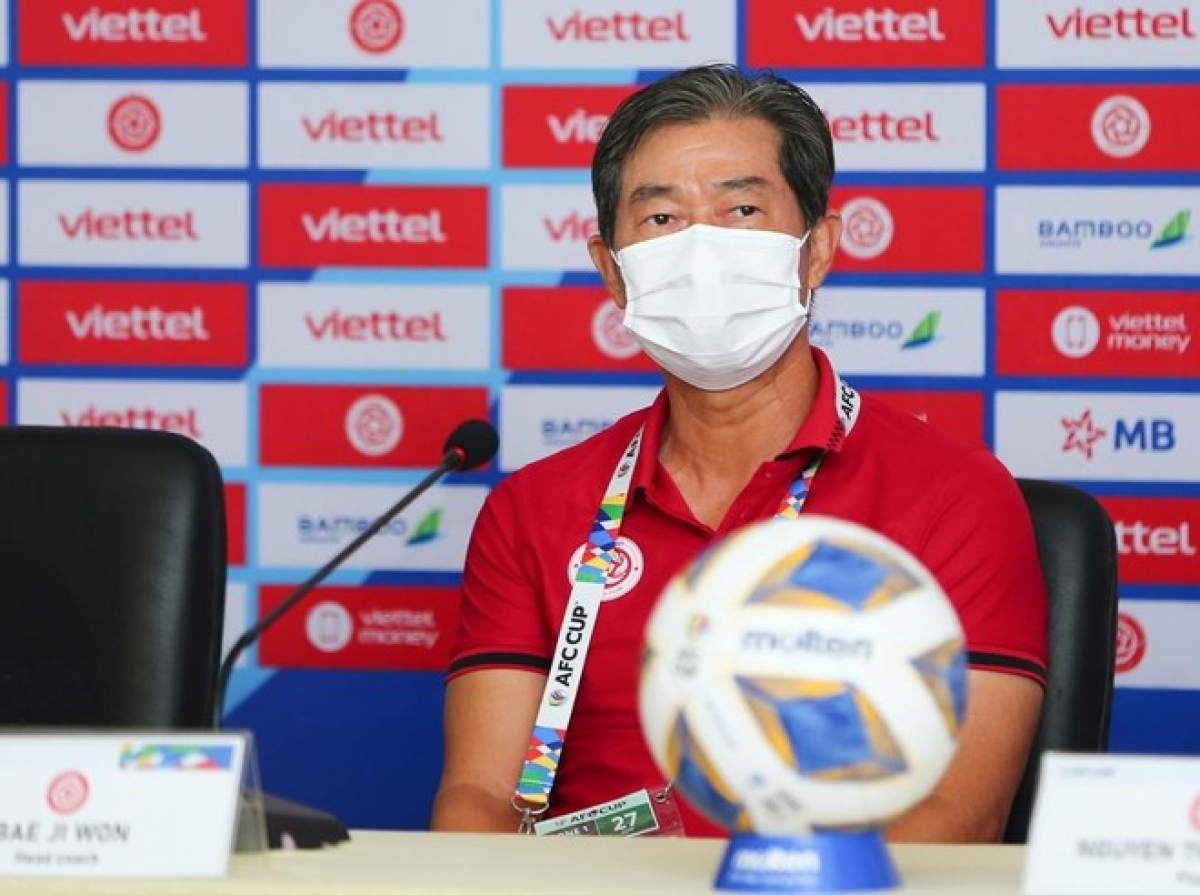 HLV trưởng Viettel FC Bae Ji Won: Viettel đặt mục tiêu chiến thắng