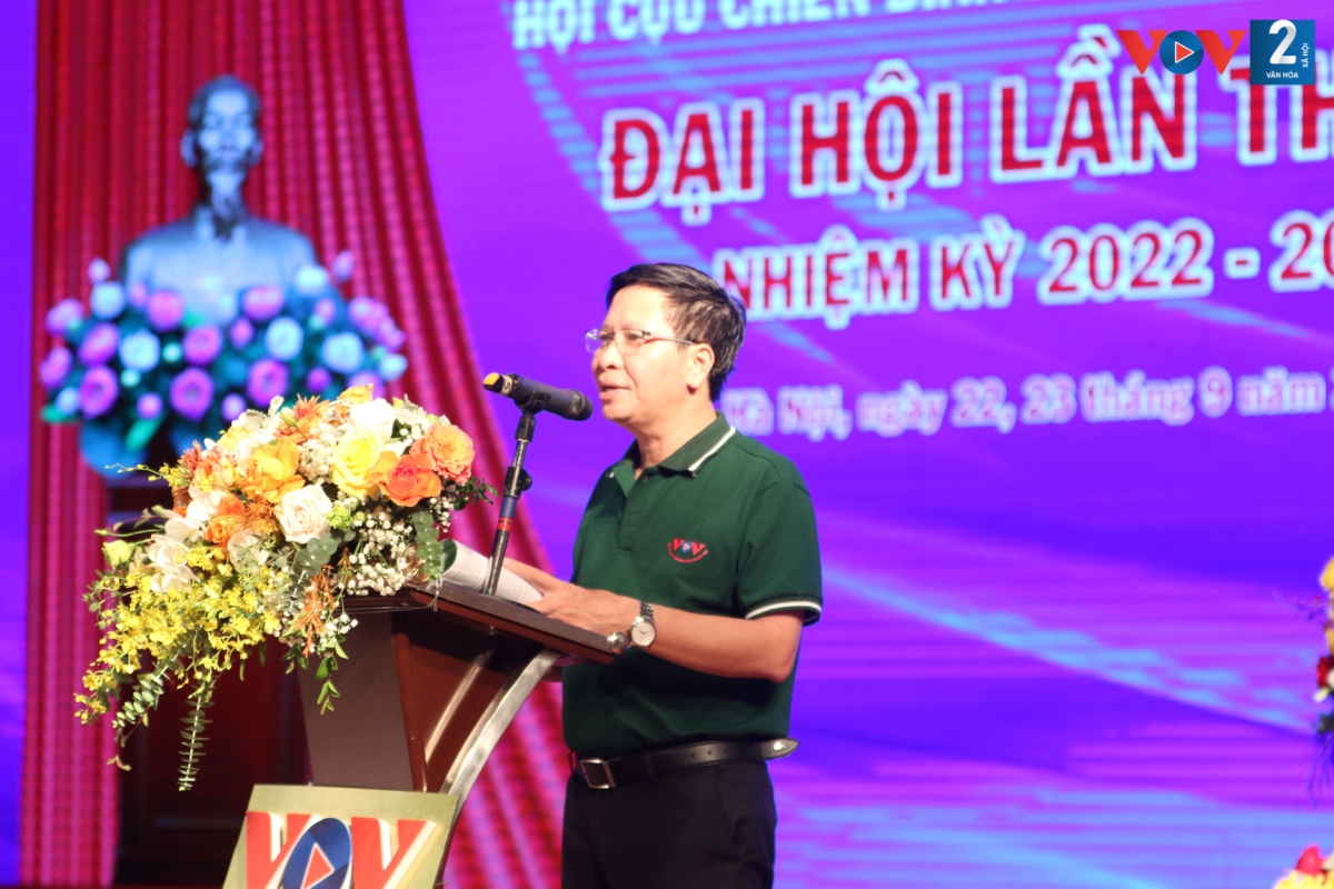 Đồng chí Vũ Hải Quang, Phó Tổng GĐ Đài TNVN phát biểu tại đại hội.