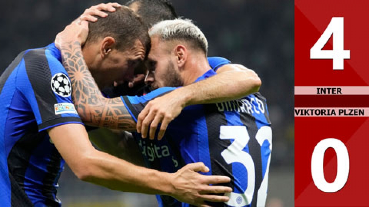 Inter vùi dập Viktoria Plzen tại sân Giuseppe Meazza (Ảnh: Internet)