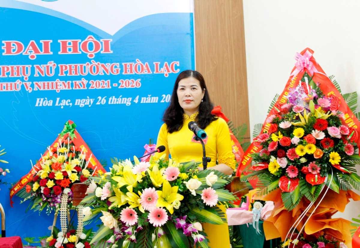 Bà Nguyễn Thanh Trà - Chủ tịch Hội phụ nữ phường Hòa Lạc, thành phố Móng Cái, tỉnh Quảng Ninh
