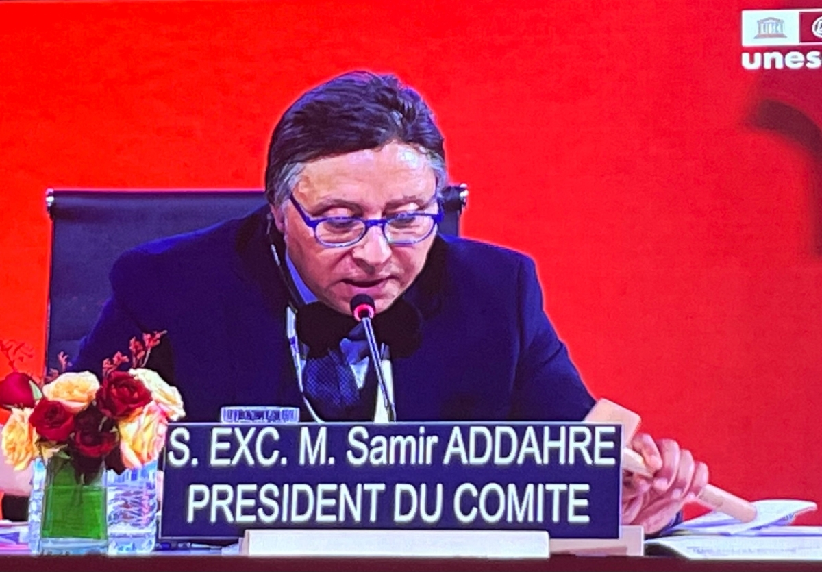 Chủ tịch kỳ họp: Ông Samir Addahre, Đại sứ, Phái đoàn thường trực của Vương quốc Ma-rốc tại UNESCO.