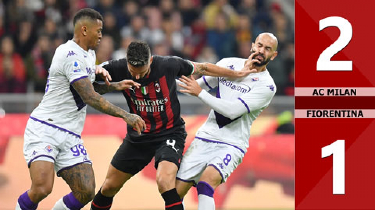 AC Milan giành chiến thắng may mắn trước Fiorentina (Ảnh: Internet)