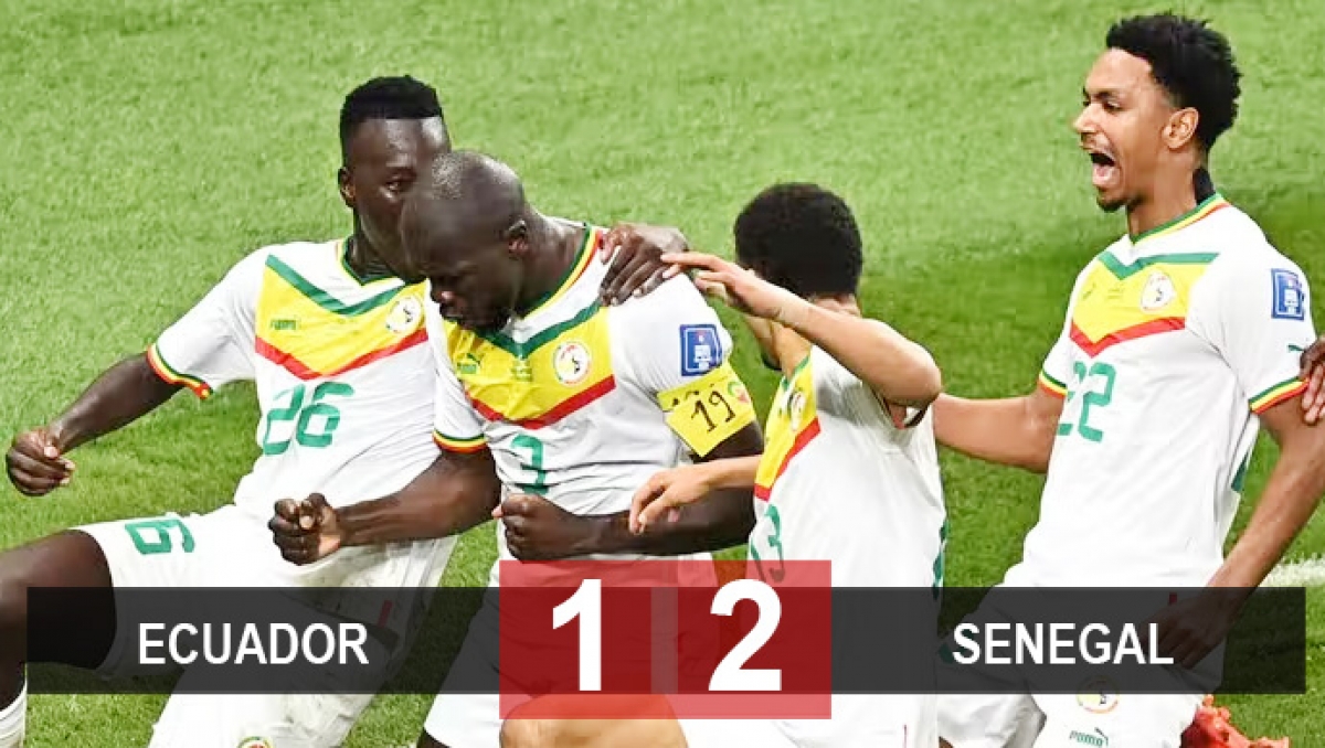 Senegal vượt qua Ecuador và đoạt vé vào vòng 1/8 (Ảnh: Internet)