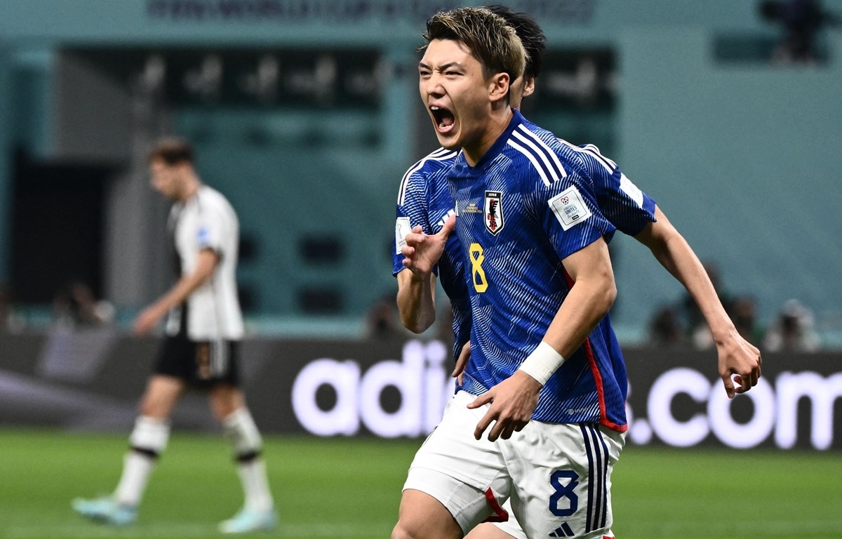 Ritsu Doan san bằng tỷ số 1-1 cho Nhật Bản. (Nguồn: Getty Images)