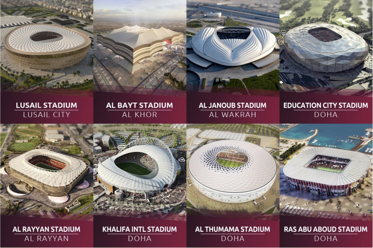 Các sân vận động tráng lệ tại World Cúp 2022