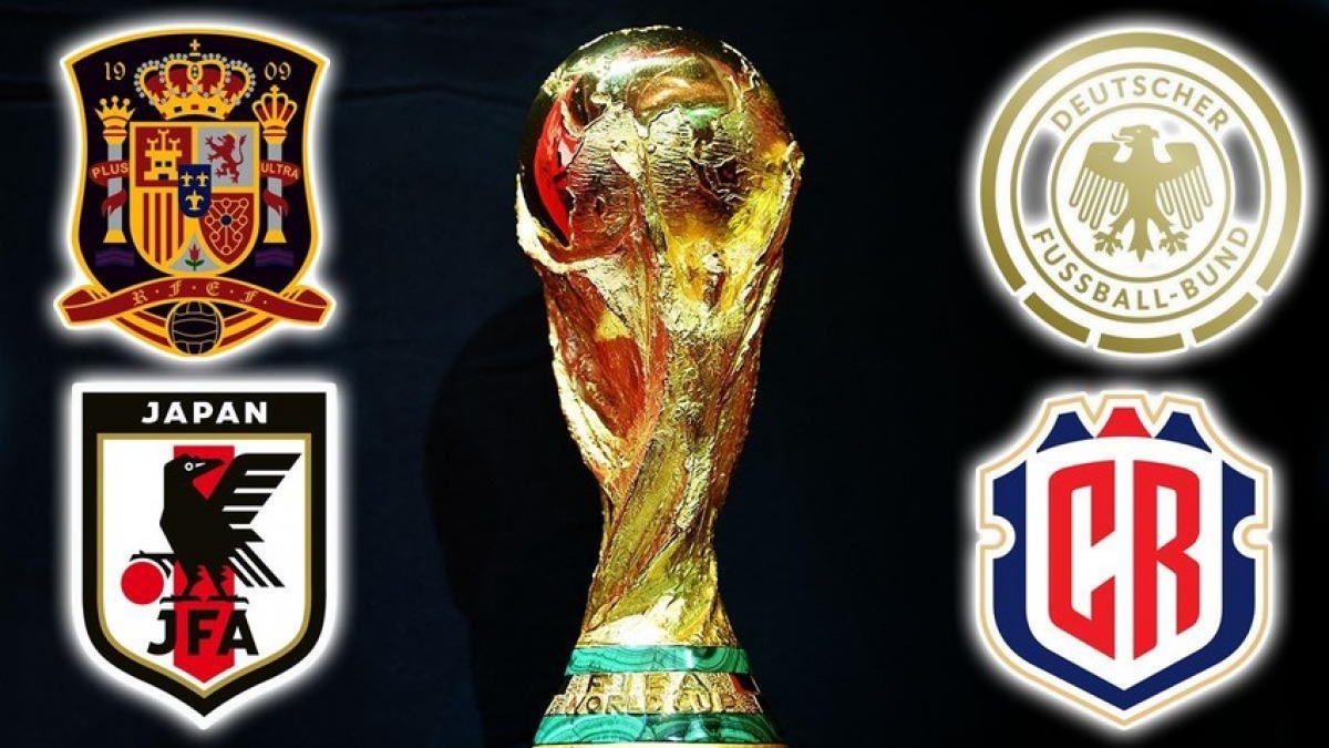 Đức, Tây Ban Nha, Nhật Bản và Costa Rica đối đầu ở bảng E, World Cup 2022. ẢNH: MIRROR