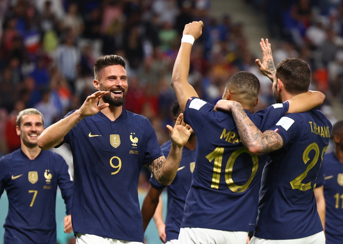Tuyển Pháp có hàng công đang chơi rất thăng hoa ở World Cup 2022 (Ảnh: REUTERS)