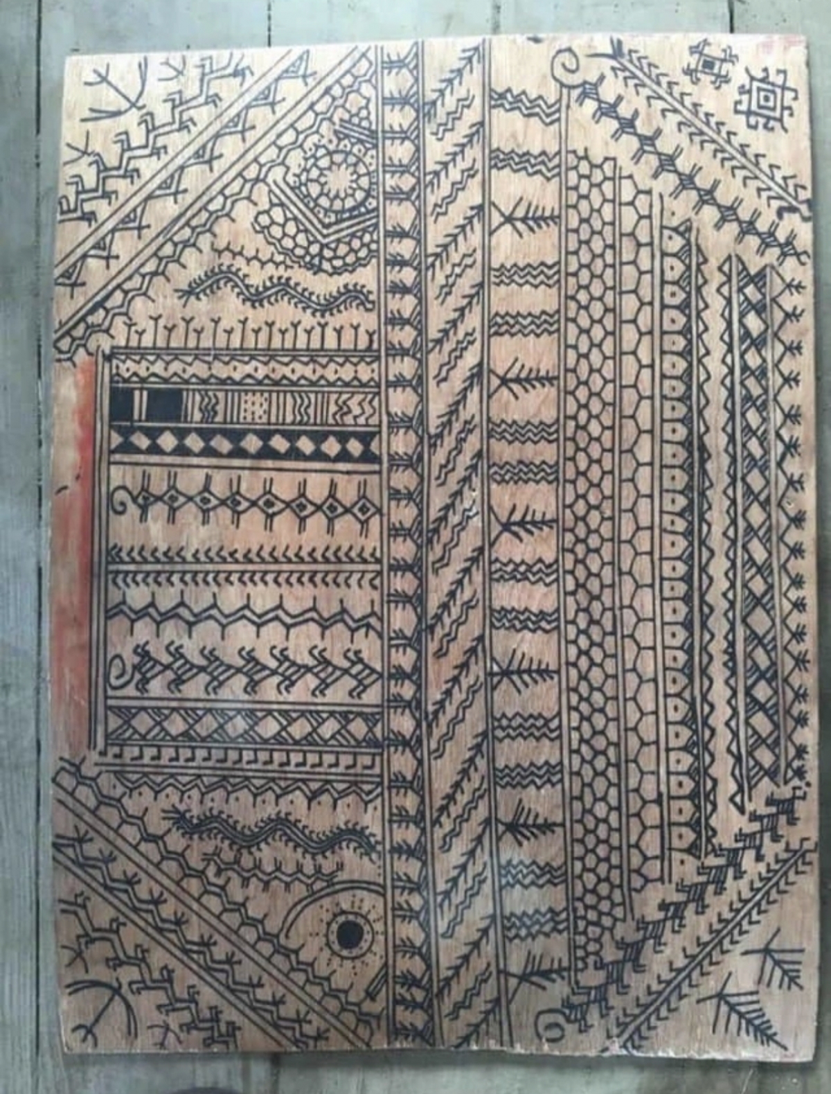 Một trong những bản phác cổ hình xăm từ làng Kalinga