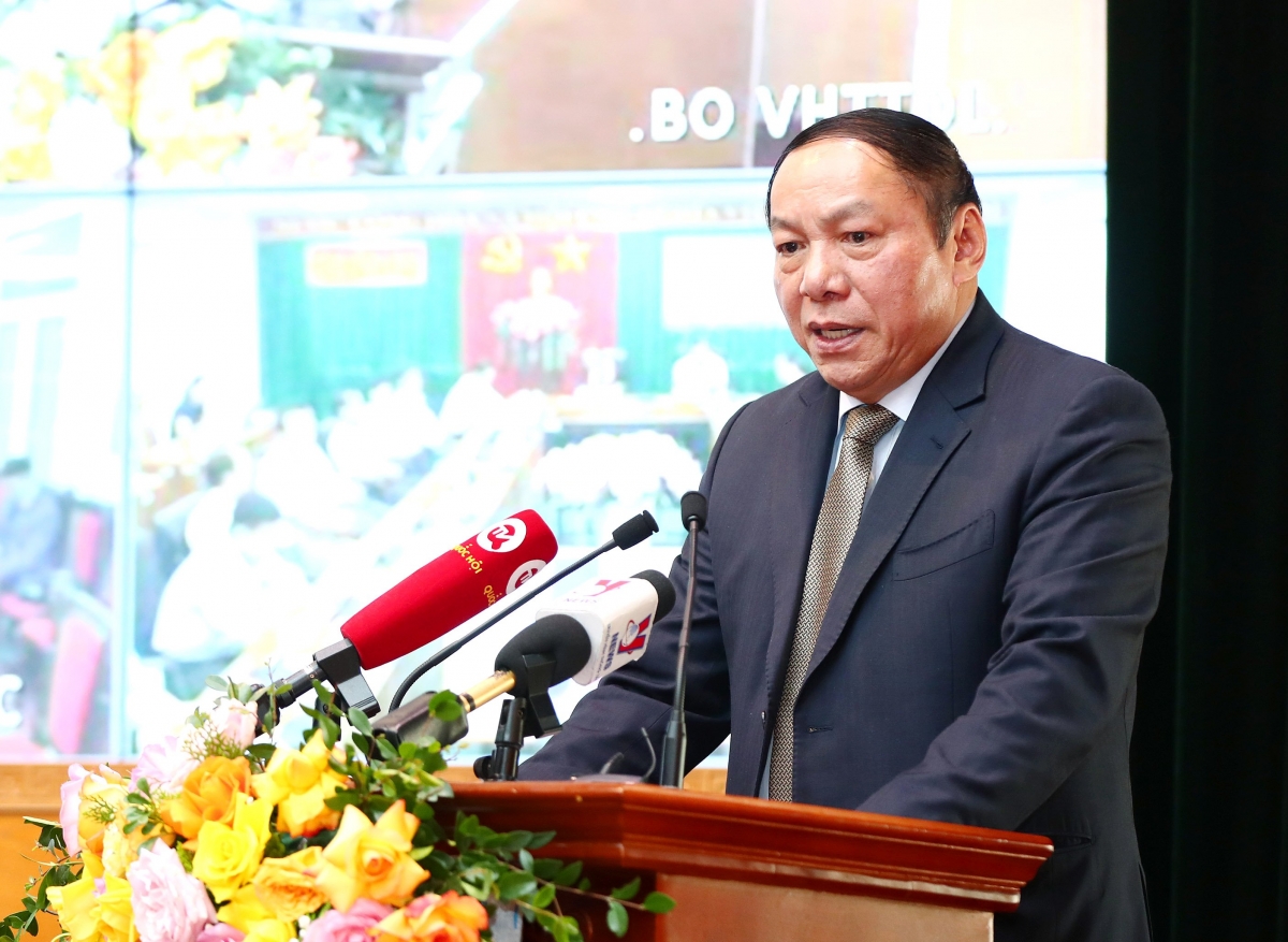 Bộ trưởng Bộ VHTTDL Nguyễn Văn Hùng. Ảnh: Trần Huấn