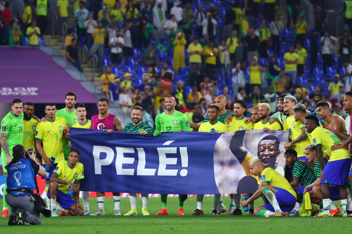 Brazil đang chiến đấu với tinh thần của vua bóng đá Pele (ảnh Internet)