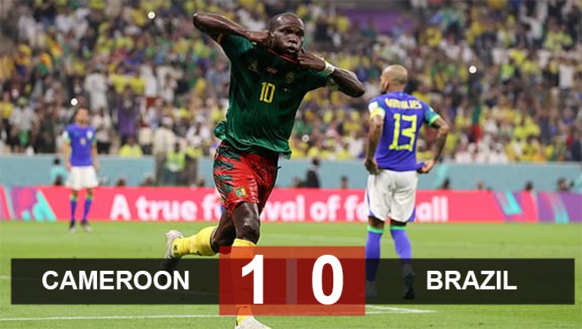 Cameroon đánh bại Brazil (Ảnh: Internet)