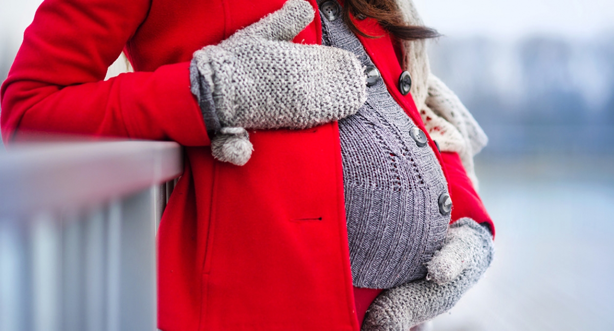 Phụ nữ mang thai cần chú ý giữ ấm trong những ngày rét đậm để đảm bảo sức khỏe 