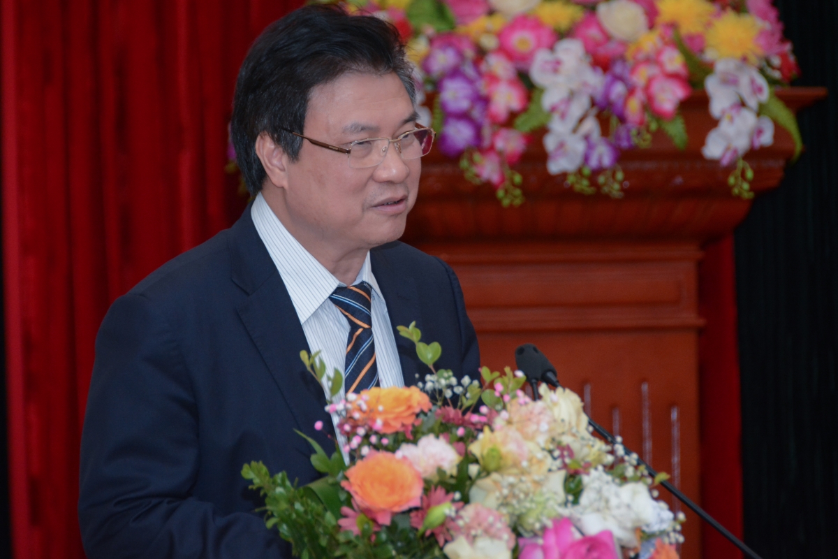 Thứ trưởng Nguyễn Hữu Độ phát biểu tại buổi tuyên dương