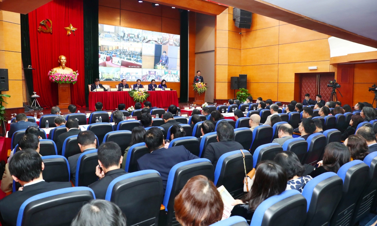 Hội nghị Tổng kết công tác năm 2022 ngành VHTTDL. Ảnh: Trần Huấn