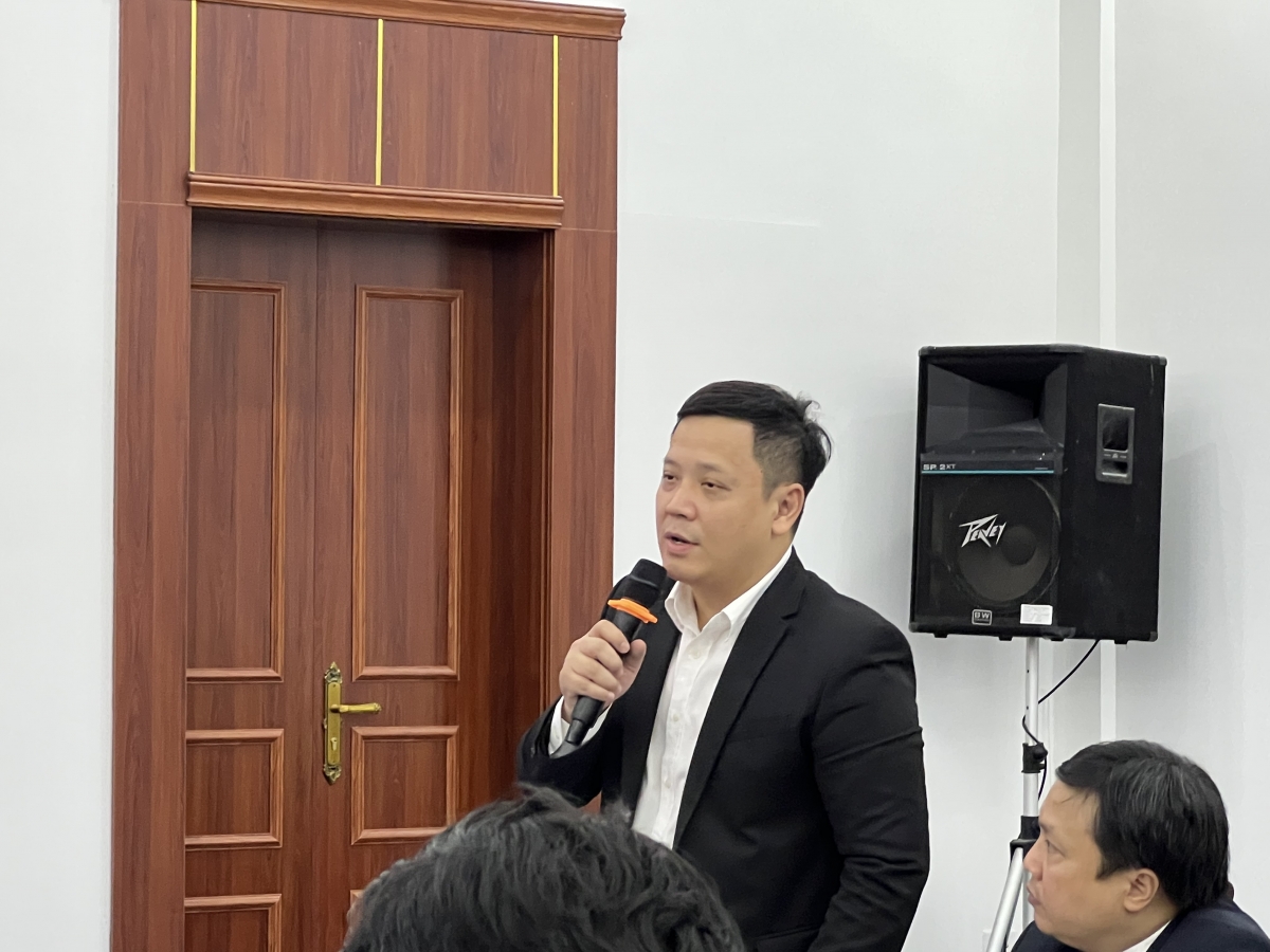 GS.TS Lê Anh Vinh - Viện trưởng Viện KHGD Việt Nam phát biểu tại Hội thảo 