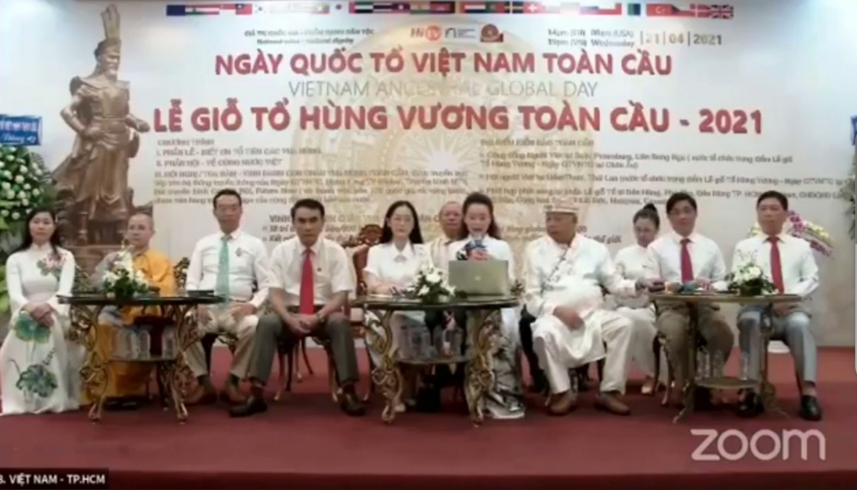 Ngày Quốc Tổ Việt Nam toàn cầu được tổ chức tại từng quốc gia và kết nối trực tuyến 30 nước